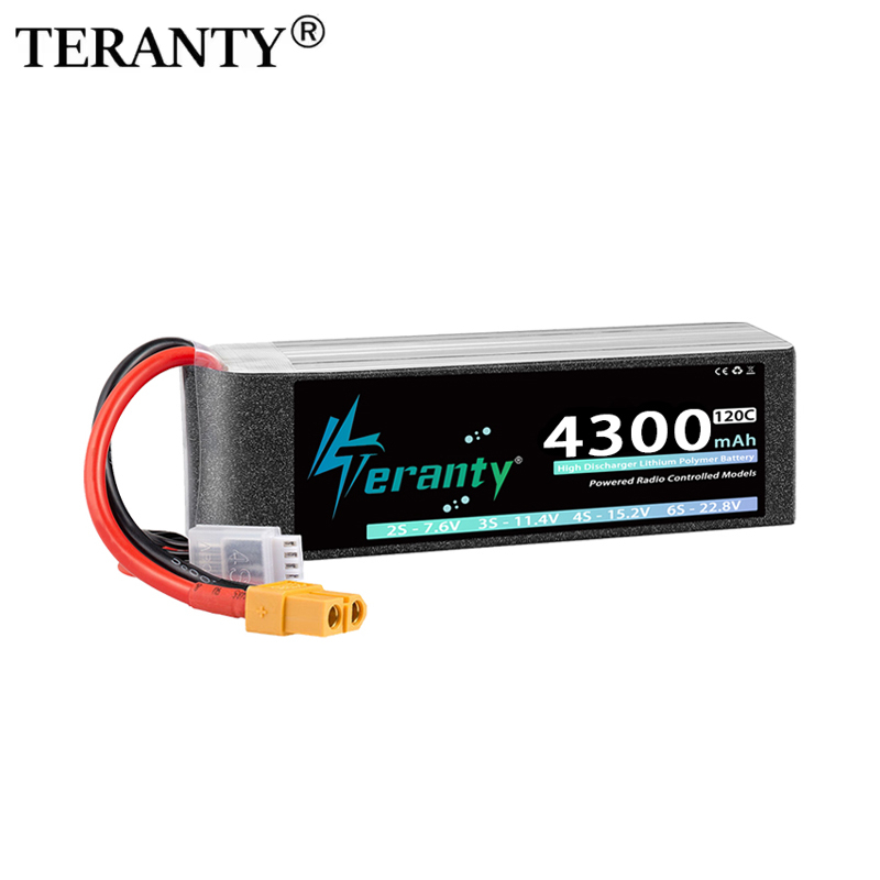 Drone Battery Li-Ion - TERANTY 4S 4300mAh 14.8V 70C 15.2V