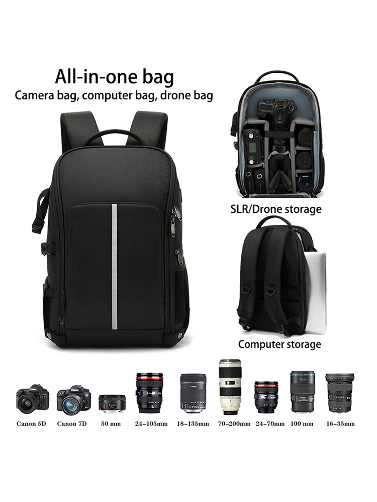 Drone Battery Bag - Outdoor Photography Backpack DSLR Camera Bag