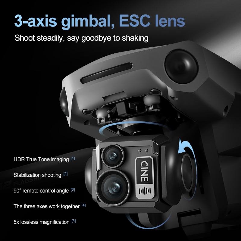 8K 3 Axis Gimbal Brushless 7.2 - огляд і ціна Drone Battery Box