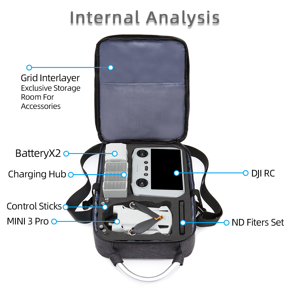 for Mini 3 Storage Box Dron Ha - огляд і ціна Drone Battery Bag