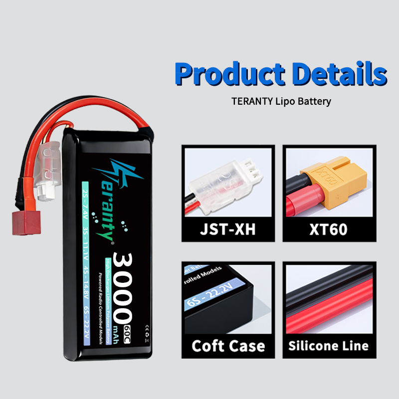 TERANTY 2S 3000mAh Lipo Batter - огляд і ціна Drone Battery Lipo