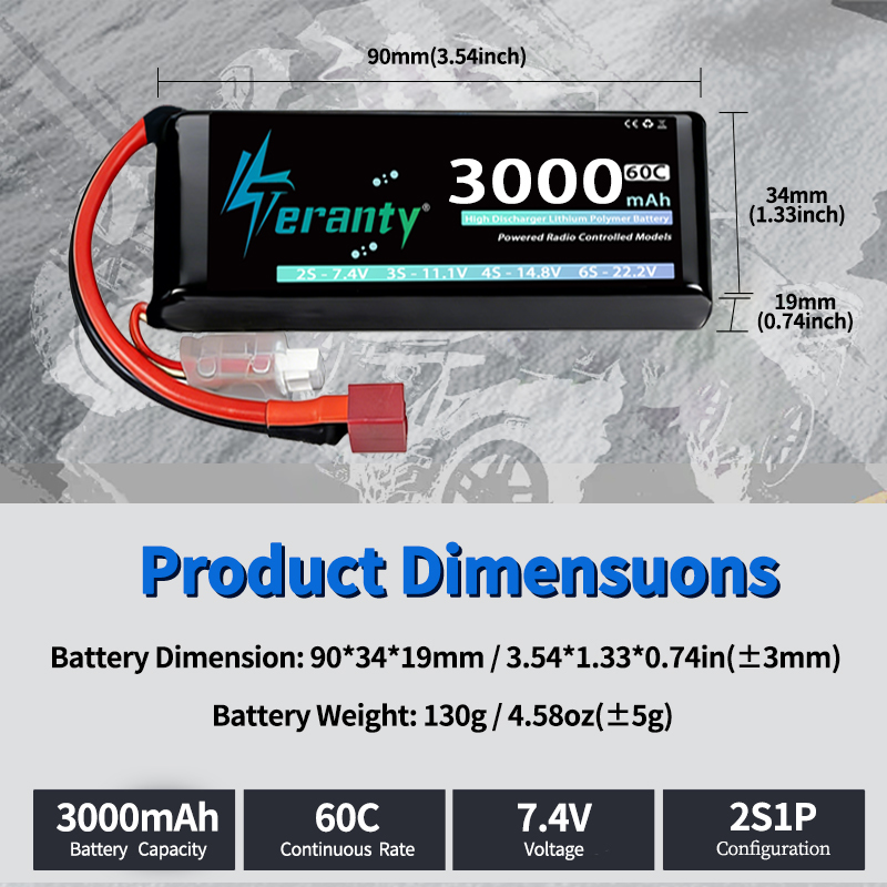 TERANTY 2S 3000mAh Lipo Batter - огляд і ціна Drone Battery Lipo