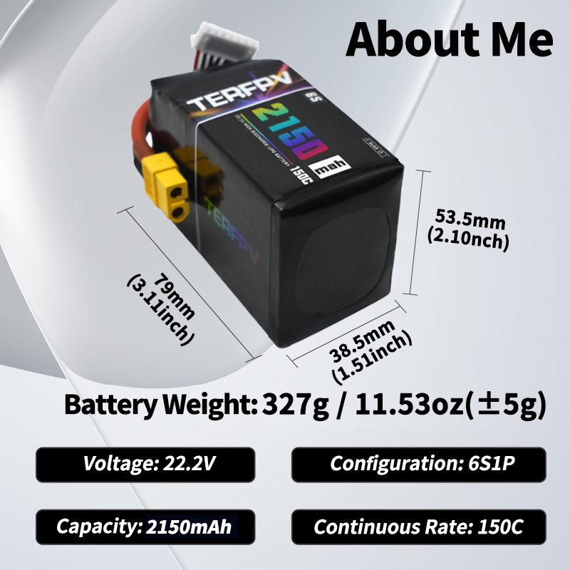 TERFPV Lipo Battery 6S 22.2V 1 - огляд і ціна Drone Battery Lipo