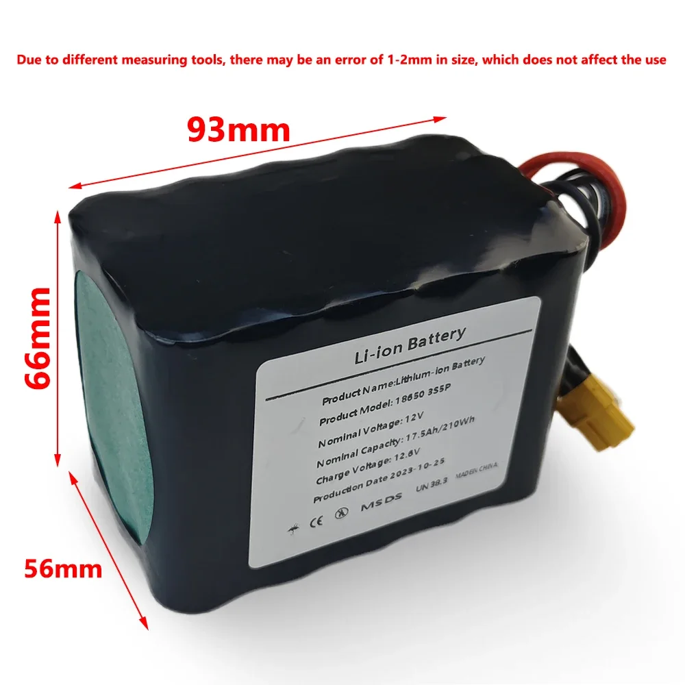 3S5P 12V 17.5Ah High Capacity  - огляд і ціна Drone Battery Connector
