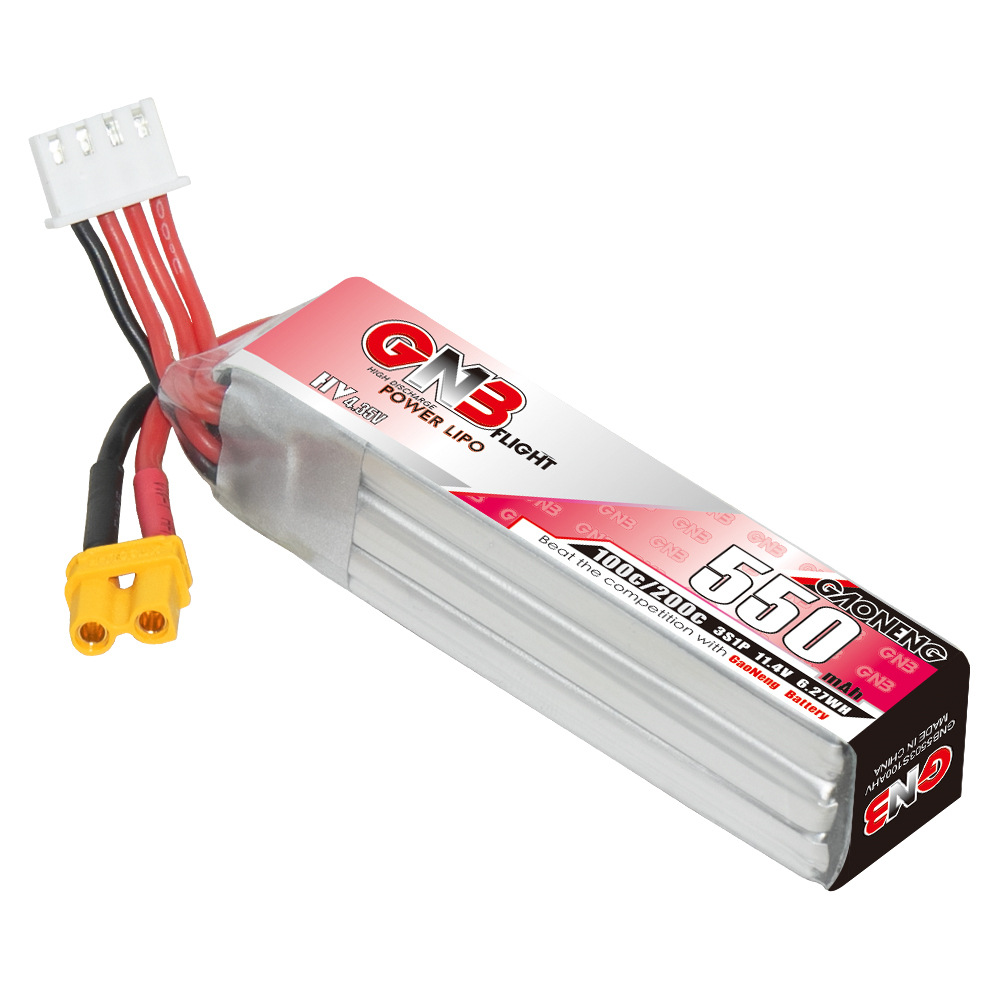 GNB HV 11.4V 550mAh 100C/200C  - огляд і ціна Drone Battery Lipo