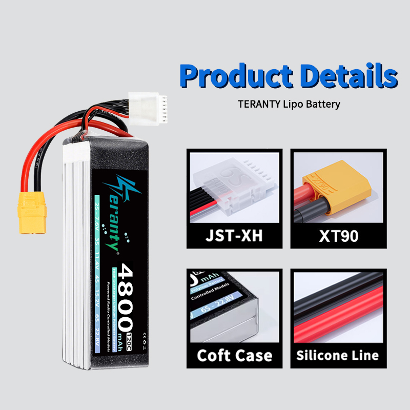 TERANTY 6S 4800mAh Lipo Batter - огляд і ціна Drone Battery 6S