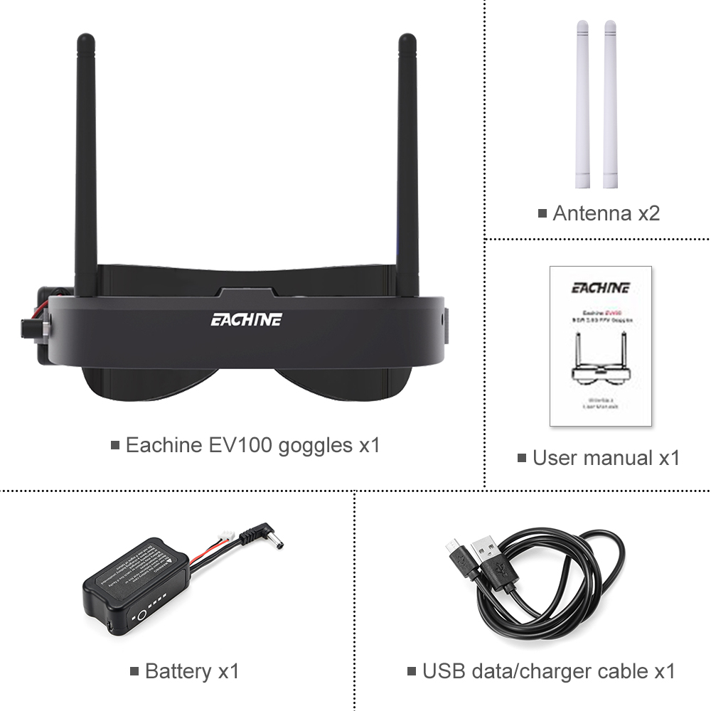 Eachine EV100 720*540 5.8G 72C - огляд і ціна Drone Battery Case