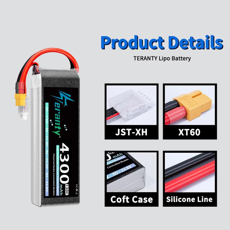 TERANTY 4S 4300mAh 14.8V 70C 1 - огляд і ціна Drone Battery Li-Ion