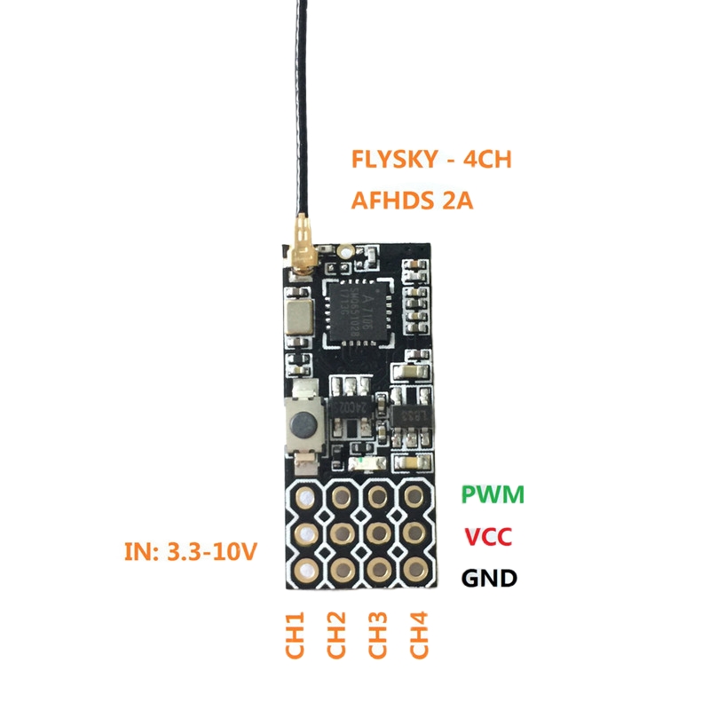 Flysky FS2A Mini Receiver 4CH  - огляд і ціна Drone Battery Lipo