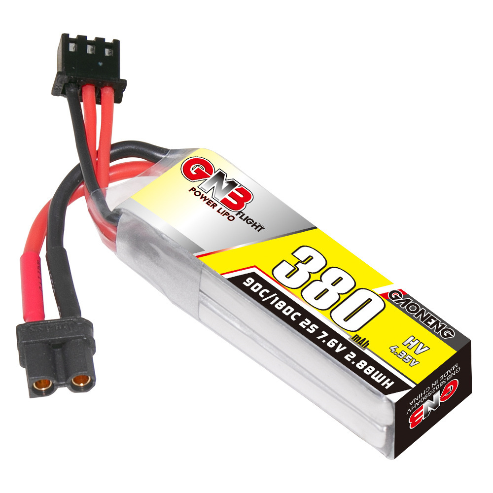 GNB 2S 7.6V 380mAh 90C/180C Li - огляд і ціна Drone Battery Lipo