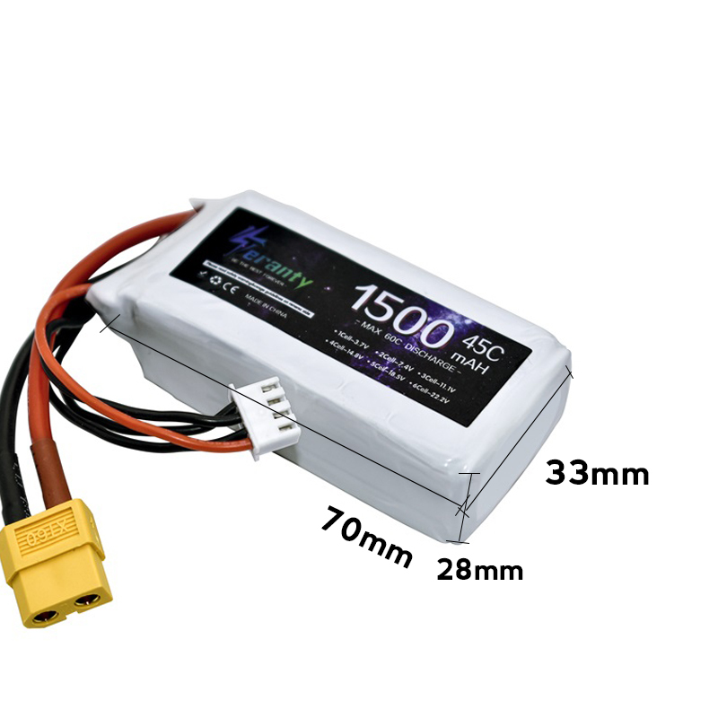 TERANTY 3s 45C 11.1V 1500mah L - огляд і ціна Drone Battery 3S