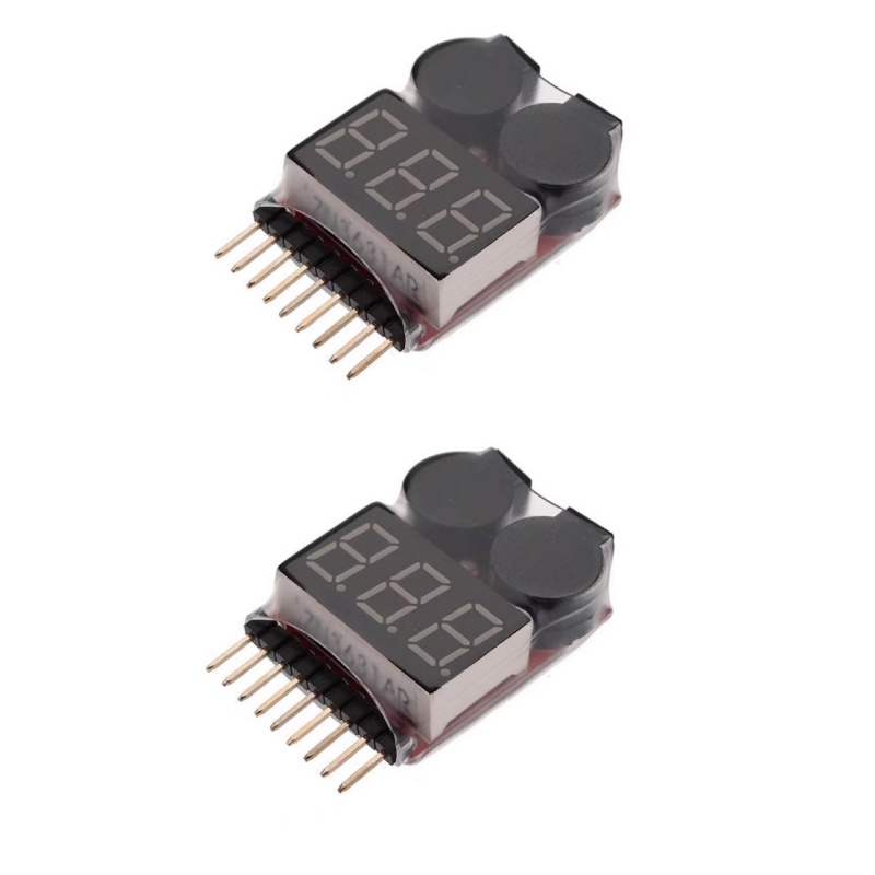 2Pcs 1S-8S LiPo Battery Voltag - огляд і ціна Drone Battery Voltage Checker