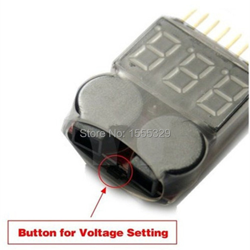 2Pcs 1S-8S LiPo Battery Voltag - огляд і ціна Drone Battery Voltage Checker