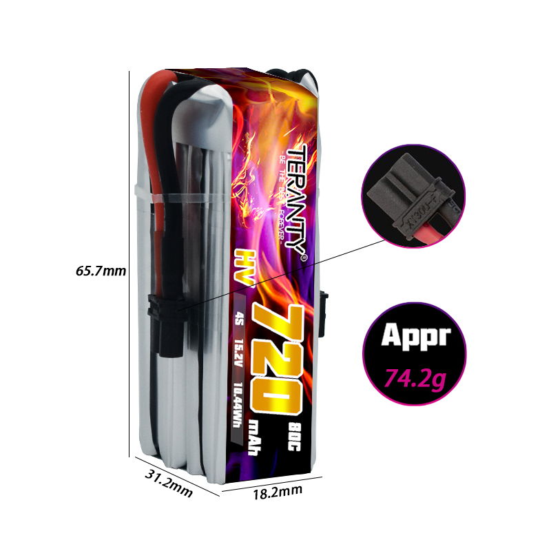 TERANTY 720mAh 4S 15.2V HV Lip - огляд і ціна Drone Battery 4S