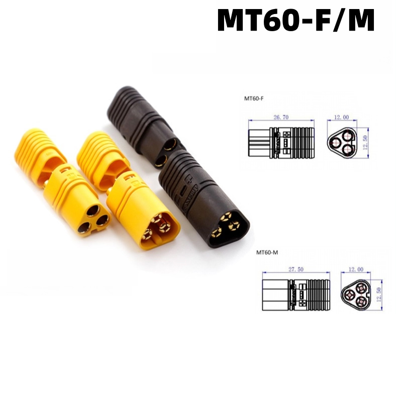 Amass MT60 Male/female Plug wi - огляд і ціна Drone Battery Connector