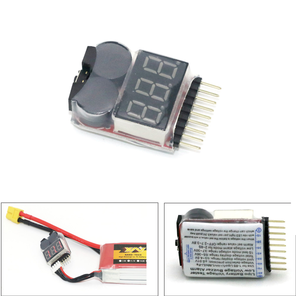 Lipo Battery Voltage Tester vo - огляд і ціна Drone Battery Alarm