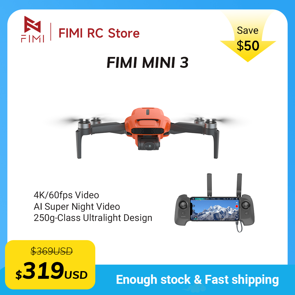 FIMI MINI 3 Camere Drone 4K 60 - огляд і ціна Drone Battery Smart