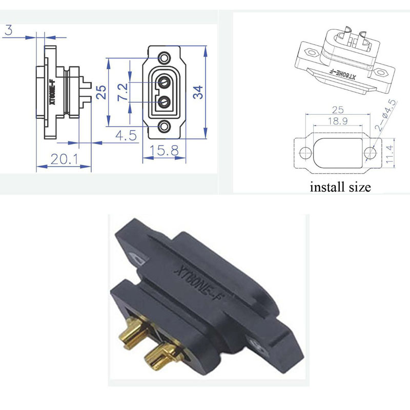 XT60NE 30A Lithium Battery Cha - огляд і ціна Drone Battery Connector