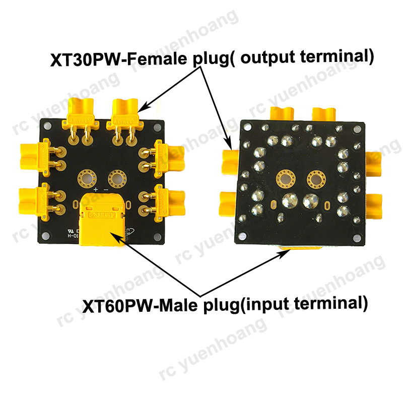 1PCS XT30PW-Female Power Distr - огляд і ціна Drone Battery Parallel Board