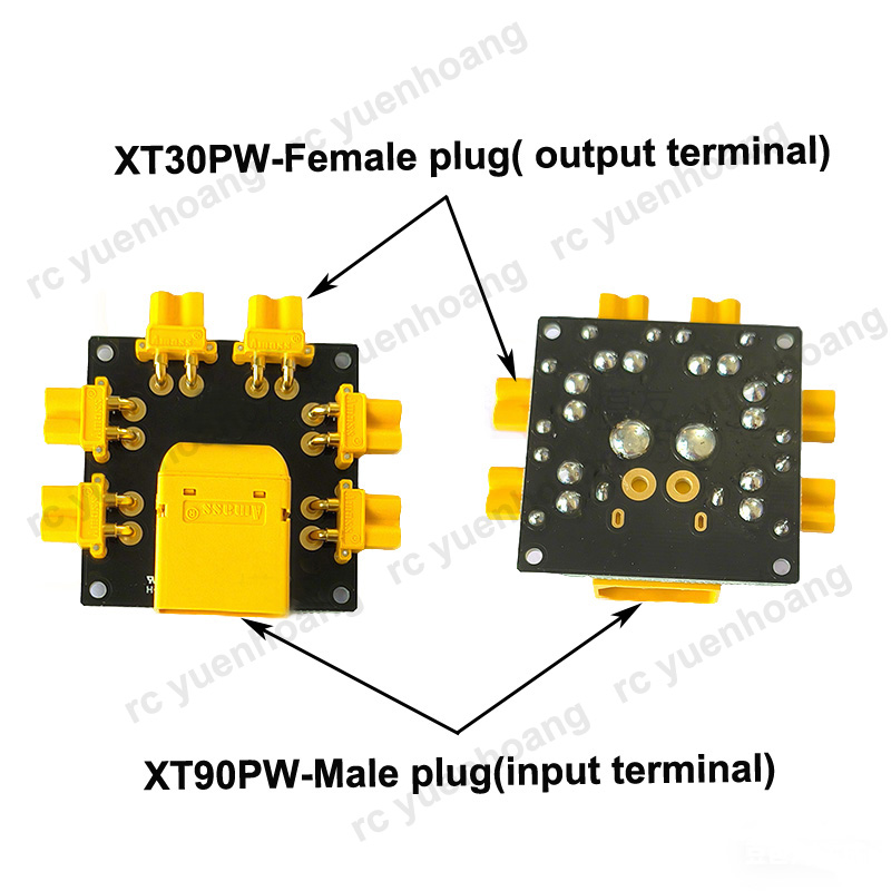 1PCS XT30PW-Female Power Distr - огляд і ціна Drone Battery Parallel Board