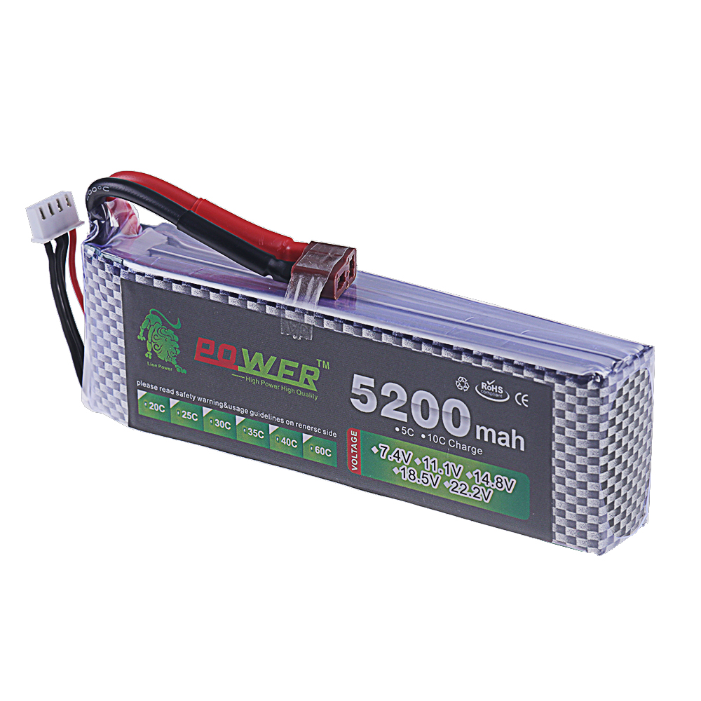 3S Lipo Battery 11.1V 5200mah  - огляд і ціна Drone Battery 3S