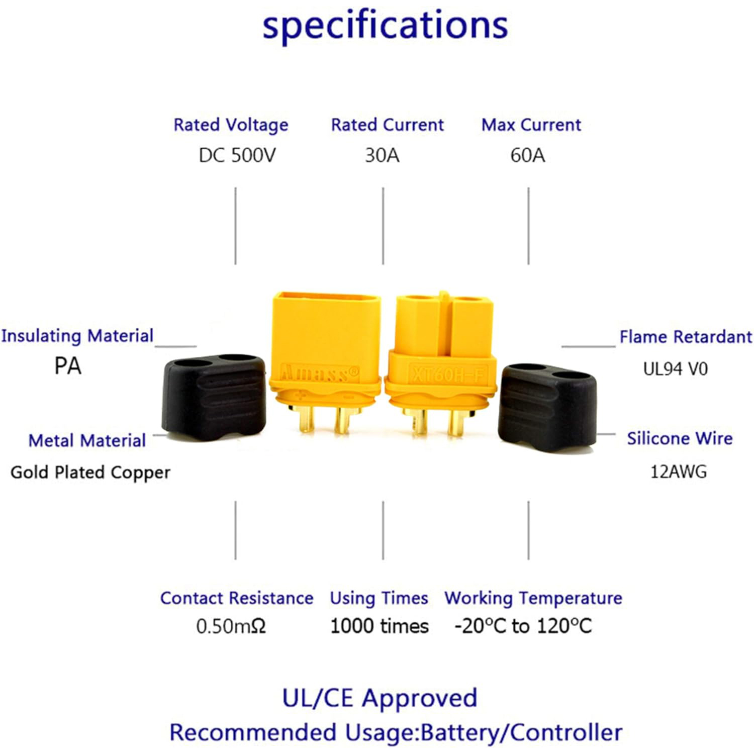5 Pairs XT60H Connector Plug w - огляд і ціна Drone Battery Connector