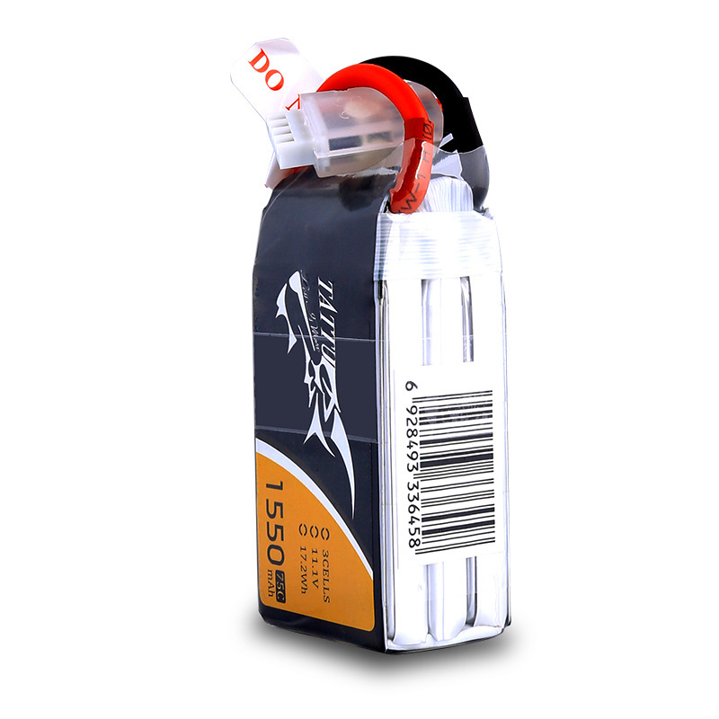 TATTU 3S 11.1V 1550mAh 75C LiP - огляд і ціна Drone Battery 3S