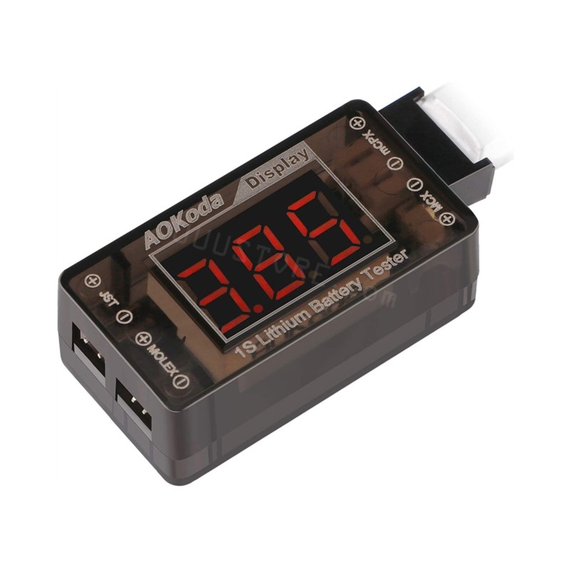 AOKoda AOK-041 1S LiPo Battery - огляд і ціна Drone Battery Voltage Checker